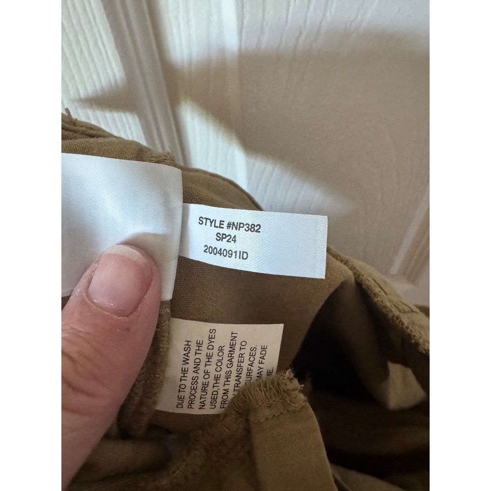 Madewell Emmett‎ Wide-Leg Crop Pants Women Size Petite 28 Tan Khaki High Rise - Picture 10 of 11